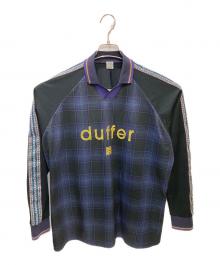 The DUFFER N NEPHEWS（ザ・ダファー・アンド・ネフューズ）の古着「LONG SLEEVE GAME SHIRT」｜ブラック×パープル