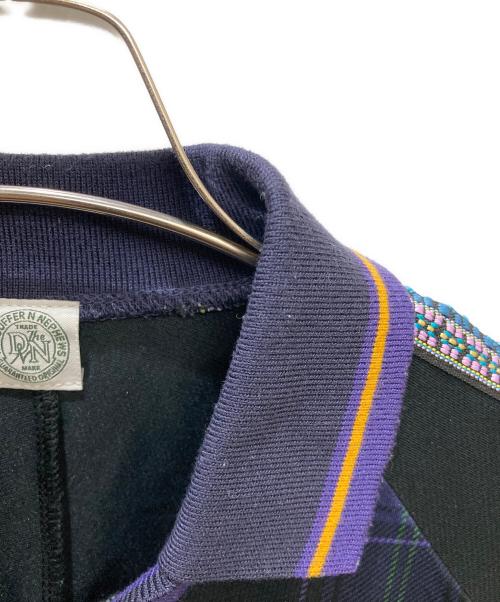 The DUFFER N NEPHEWS（ザ・ダファー・アンド・ネフューズ）The DUFFER N NEPHEWS (ザ・ダファー・アンド・ネフューズ) LONG SLEEVE GAME SHIRT ブラック×パープル サイズ:Mの古着・服飾アイテム