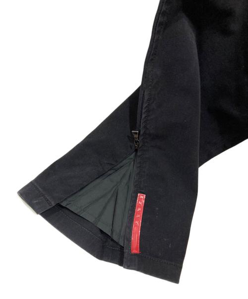 PRADA SPORTS（プラダスポーツ）PRADA SPORTS (プラダスポーツ) 裾ジップデザインパンツ ブラック サイズ:48の古着・服飾アイテム
