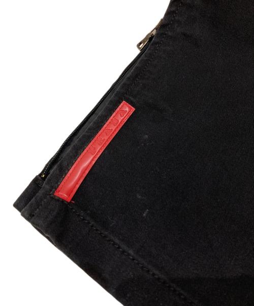 PRADA SPORTS（プラダスポーツ）PRADA SPORTS (プラダスポーツ) 裾ジップデザインパンツ ブラック サイズ:48の古着・服飾アイテム