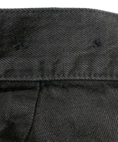 MINEDENIM（マインデニム）MINEDENIM (マインデニム) KIDILL (キディル) WIDE ZIP & STRAPS DENIM PANTS ブラック サイズ:46の古着・服飾アイテム