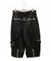 MINEDENIM (マインデニム) KIDILL (キディル) WIDE ZIP & STRAPS DENIM PANTS ブラック サイズ:46：20000円