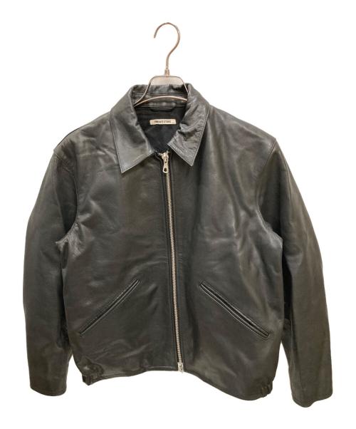 FREAK'S STORE（フリークスストア）FREAK'S STORE (フリークスストア) Calf Leather Minimal Single Riders Jacket ブラック サイズ:Sの古着・服飾アイテム