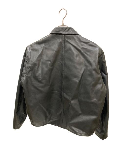 FREAK'S STORE（フリークスストア）FREAK'S STORE (フリークスストア) Calf Leather Minimal Single Riders Jacket ブラック サイズ:Sの古着・服飾アイテム