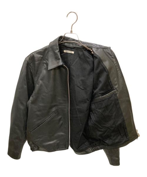 FREAK'S STORE（フリークスストア）FREAK'S STORE (フリークスストア) Calf Leather Minimal Single Riders Jacket ブラック サイズ:Sの古着・服飾アイテム