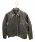 FREAK'S STORE（フリークスストア）の古着「Calf Leather Minimal Single Riders Jacket」｜ブラック