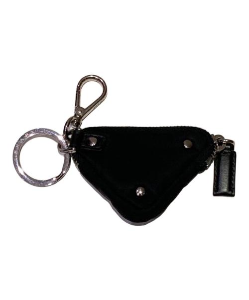 PRADA（プラダ）PRADA (プラダ) Re-Nylon トライアングルロゴ ミニポーチ ブラックの古着・服飾アイテム