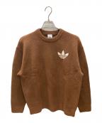 adidasアディダス）の古着「オリジナルス アスレチック デプト ニットセーター」｜ブラウン