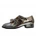 HOUGA (ホウガ) フリルモンクシューズ / two-step shoes シルバー サイズ:S：12000円