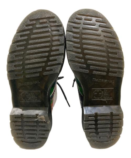 Dr.Martens（ドクターマーチン）Dr.Martens (ドクターマーチン) タータンチェック8ホールブーツ ブラック サイズ:SIZE EU37(UK4)の古着・服飾アイテム