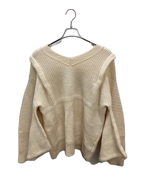UNDERCOVER（アンダーカバー）UNDERCOVER (アンダーカバー) キモノスリーブニットセーター ベージュ サイズ:2の古着・服飾アイテム