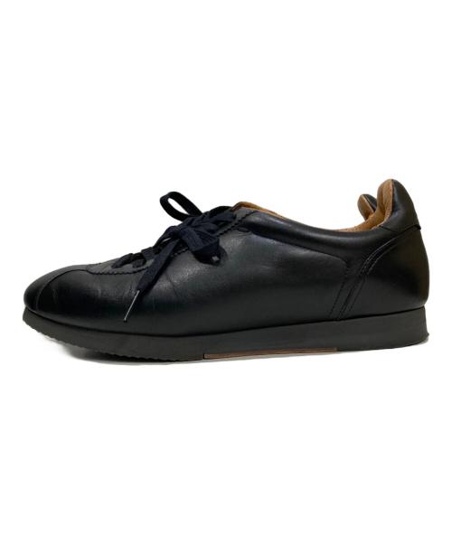MAGNANNI（マグナーニ）MAGNANNI (マグナーニ) レザースニーカー ブラック サイズ:41の古着・服飾アイテム