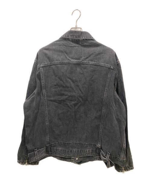 LEVI'S PReMIUM（リーバイス プレミアム）LEVI'S PReMIUM (リーバイス プレミアム) ダブルライダースデニムジャケット グレー サイズ:XLの古着・服飾アイテム