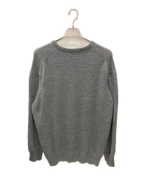 UNDERCOVER（アンダーカバー）UNDERCOVER (アンダーカバー) リンキング糸タラシプリントクルーユルニット グレー サイズ:2の古着・服飾アイテム