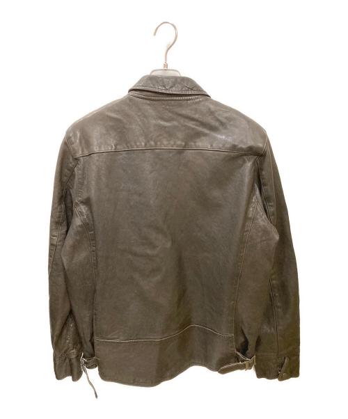 HOUSTON（ヒューストン）HOUSTON (ヒューストン) LEATHER POLICEMAN JACKET / レザーポリスマンジャケット ブラウン サイズ:Lの古着・服飾アイテム