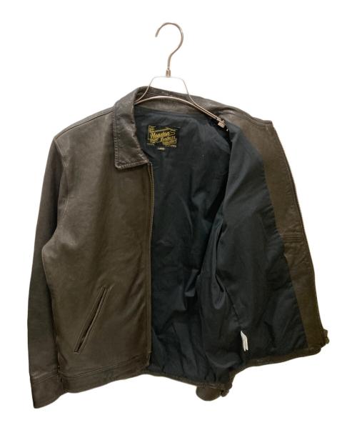 HOUSTON（ヒューストン）HOUSTON (ヒューストン) LEATHER POLICEMAN JACKET / レザーポリスマンジャケット ブラウン サイズ:Lの古着・服飾アイテム