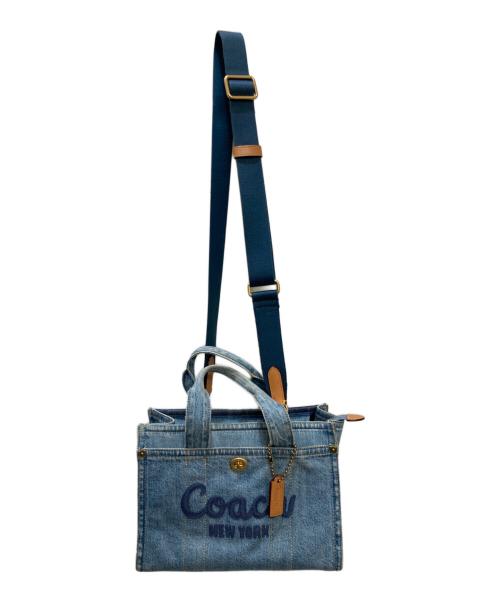 COACH（コーチ）COACH (コーチ) デニム カーゴトート26 インディゴの古着・服飾アイテム