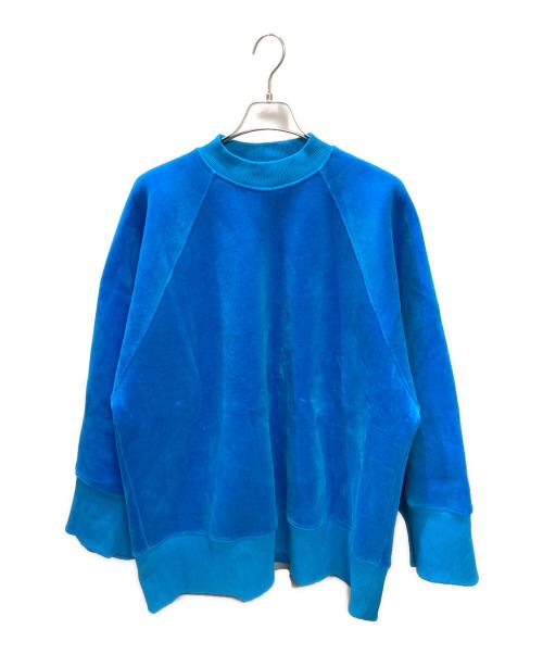 THE ATTICO（ジ アティコ）THE ATTICO (ジ アティコ) ベロアオーバーサイズスウェット ブルー サイズ:Mの古着・服飾アイテム