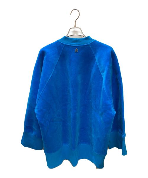 THE ATTICO（ジ アティコ）THE ATTICO (ジ アティコ) ベロアオーバーサイズスウェット ブルー サイズ:Mの古着・服飾アイテム