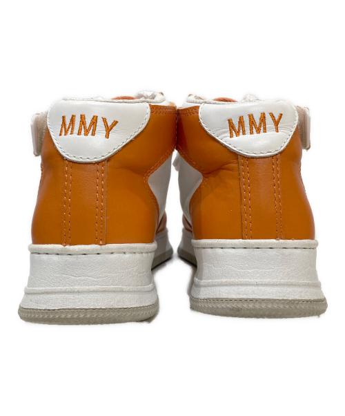 Maison MIHARA YASUHIRO（メゾン ミハラ ヤスヒロ）Maison MIHARA YASUHIRO (メゾン ミハラ ヤスヒロ) レザーハイトップスニーカー オレンジ サイズ:37の古着・服飾アイテム