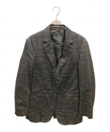 stussy（ステューシー）の古着「カモ柄テーラードジャケット」｜ブラック