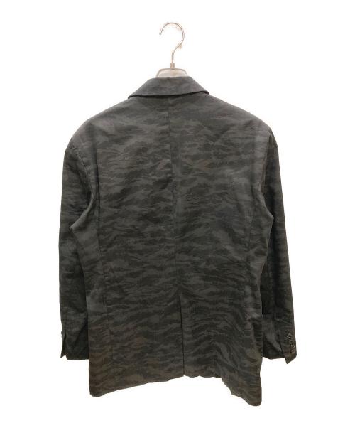 stussy（ステューシー）stussy (ステューシー) カモ柄テーラードジャケット ブラック サイズ:Mの古着・服飾アイテム