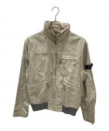 C.P COMPANY（シーピーカンパニー）の古着「00S コーティングリネンキャンバスブルゾン」｜ベージュ