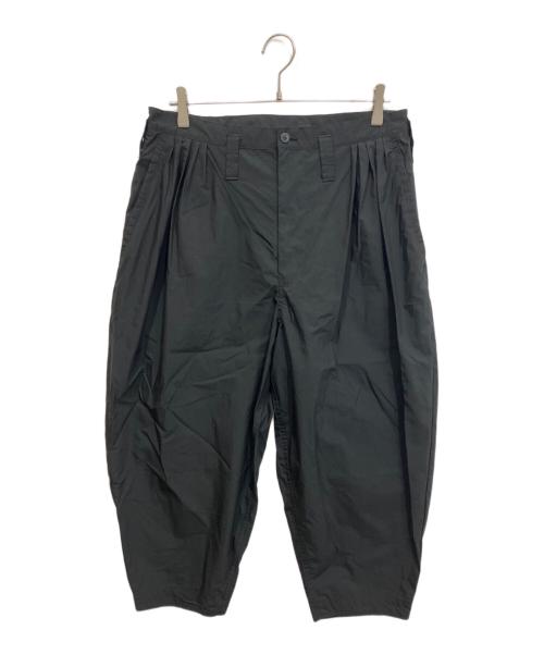Porter Classic（ポータークラシック）Porter Classic (ポータークラシック) POPLIN BEBOP PANTS タックワイドパンツ ブラック サイズ:Mの古着・服飾アイテム