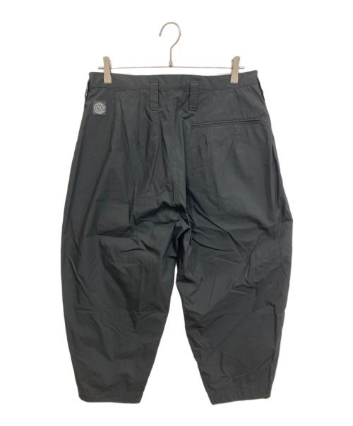 Porter Classic（ポータークラシック）Porter Classic (ポータークラシック) POPLIN BEBOP PANTS タックワイドパンツ ブラック サイズ:Mの古着・服飾アイテム