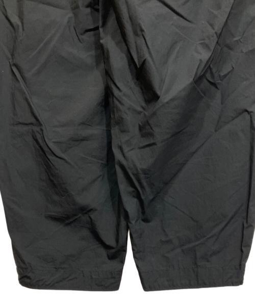 Porter Classic（ポータークラシック）Porter Classic (ポータークラシック) POPLIN BEBOP PANTS タックワイドパンツ ブラック サイズ:Mの古着・服飾アイテム