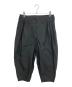 Porter Classic（ポータークラシック）の古着「POPLIN BEBOP PANTS タックワイドパンツ」｜ブラック