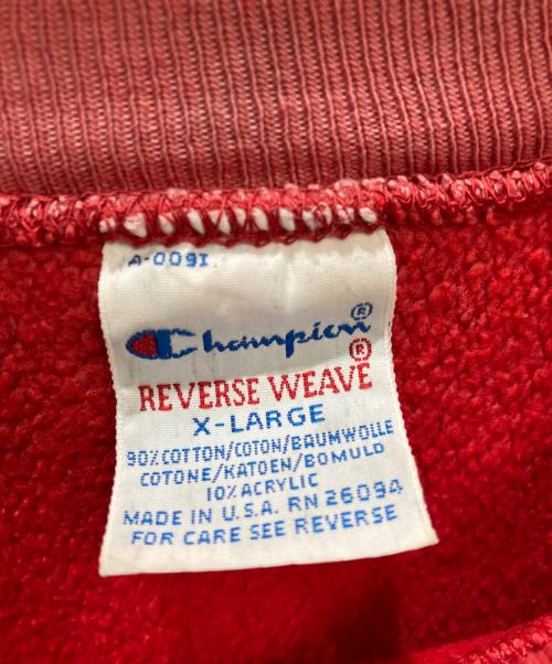 Champion REVERSE WEAVE（チャンピオン リバース ウィーブ）Champion REVERSE WEAVE (チャンピオン リバース ウィーブ) リバースウィーブスウェット レッド サイズ:ＸＬの古着・服飾アイテム