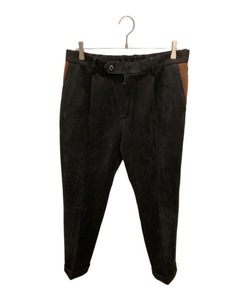 1piu1uguale3（ウノピュウノウグァーレトレ）1piu1uguale3 (ウノピュウノウグァーレトレ) Del Piero / GRANVIA TAILORED PANTS ブラック サイズ:6の古着・服飾アイテム