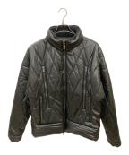 1piu1uguale3ウノピュウノウグァーレトレ）の古着「113 SPORT HYBRID SPORT LEATHER BZ/フェイクレザーブルゾン」｜ブラック
