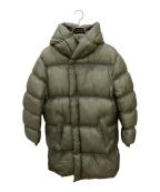 1piu1uguale3ウノピュウノウグァーレトレ）の古着「PADDING WRAP HOODED」｜オリーブ