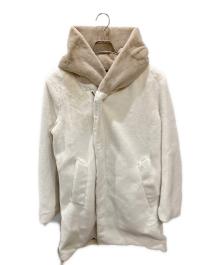 1piu1uguale3（ウノピュウノウグァーレトレ）の古着「WRAP HOODED COAT」｜アイボリー