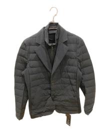 1piu1uguale3（ウノピュウノウグァーレトレ）の古着「4WAY LAYERED RIB JKT」｜ブラック