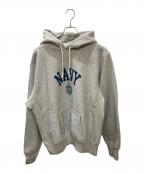 WAREHOUSE×ろーぐすウエアハウス×ローグス）の古着「別注Lot 484 "NAVY" プルオーバーパーカー」｜グレー