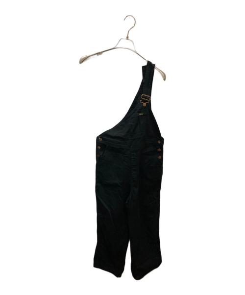 Wrangler（ラングラー）Wrangler (ラングラー) FRAMeWORK (フレームワーク) 別注 ワンショルダーオールインワン ブラック サイズ:Sの古着・服飾アイテム