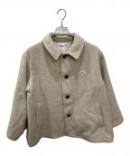 DANTONダントン）の古着「SINGLE WOOL PILE GATHERED SHORT COAT」｜ベージュ