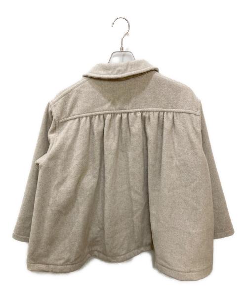 DANTON（ダントン）DANTON (ダントン) SINGLE WOOL PILE GATHERED SHORT COAT ベージュ サイズ:36の古着・服飾アイテム
