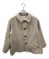 DANTON（ダントン）の古着「SINGLE WOOL PILE GATHERED SHORT COAT」｜ベージュ