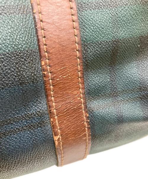 POLO RALPH LAUREN（ポロ・ラルフローレン）POLO RALPH LAUREN (ポロ・ラルフローレン) 古着ブラックウォッチボストンバッグ グリーンの古着・服飾アイテム