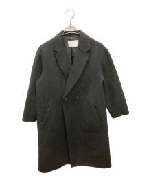 BALLSEY（ボールジィ）の古着「ウールカシミヤリバー チェスターコート」｜ブラック
