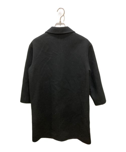 BALLSEY（ボールジィ）BALLSEY (ボールジィ) ウールカシミヤリバー チェスターコート ブラック サイズ:34の古着・服飾アイテム