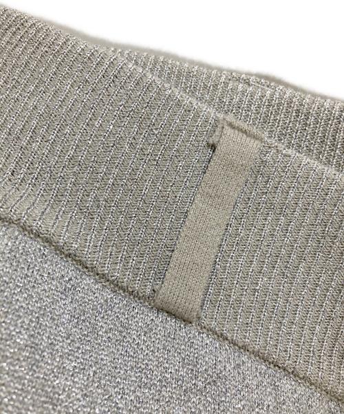 XANDER ZHOU（ザンダーゾウ）XANDER ZHOU (ザンダーゾウ) ラメニットパンツ / グリッター シルバー サイズ:44の古着・服飾アイテム
