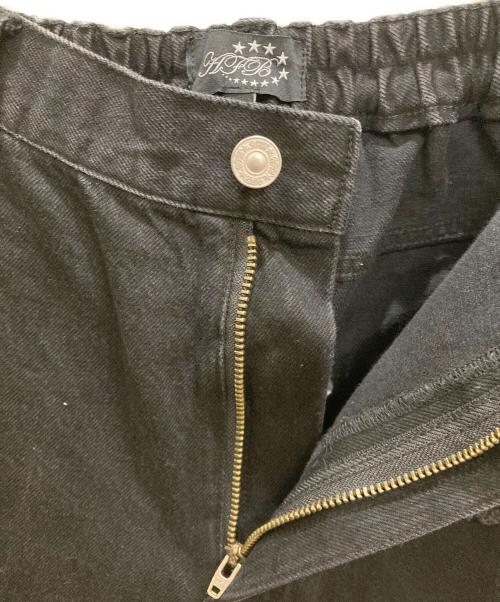 AFB（エーエフビー）AFB (エーエフビー) PATCHED DENIM PANTS / デニムパンツ ブラック サイズ:Lの古着・服飾アイテム