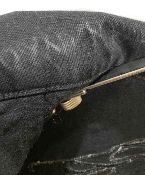 AFB（エーエフビー）AFB (エーエフビー) OVERSIZED PATCHED DENIM JACKET / デニムジャケット ブラック サイズ:ＸＬの古着・服飾アイテム
