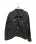 AFB（エーエフビー）の古着「OVERSIZED PATCHED DENIM JACKET / デニムジャケット」｜ブラック