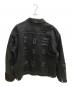 AFB (エーエフビー) OVERSIZED PATCHED DENIM JACKET / デニムジャケット ブラック サイズ:ＸＬ：20000円